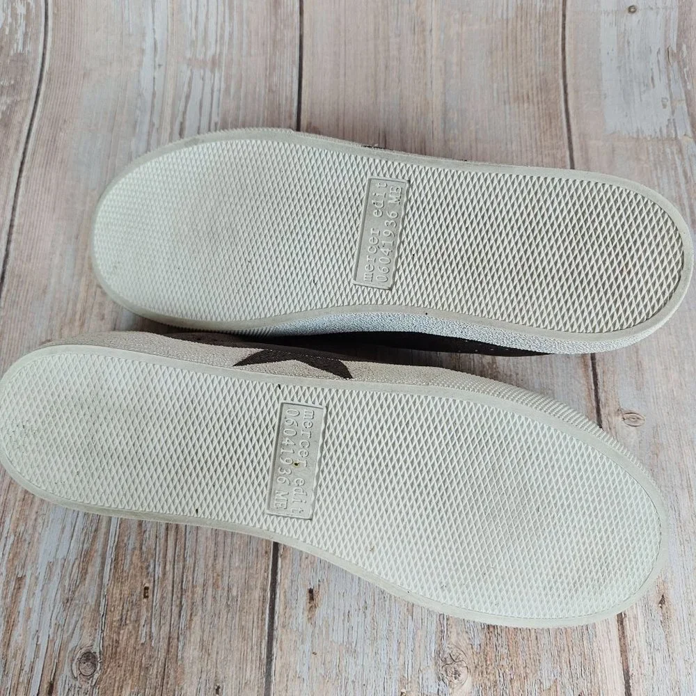Mercer Edit bronze Catcall‎ leather upper sneakers, size 8